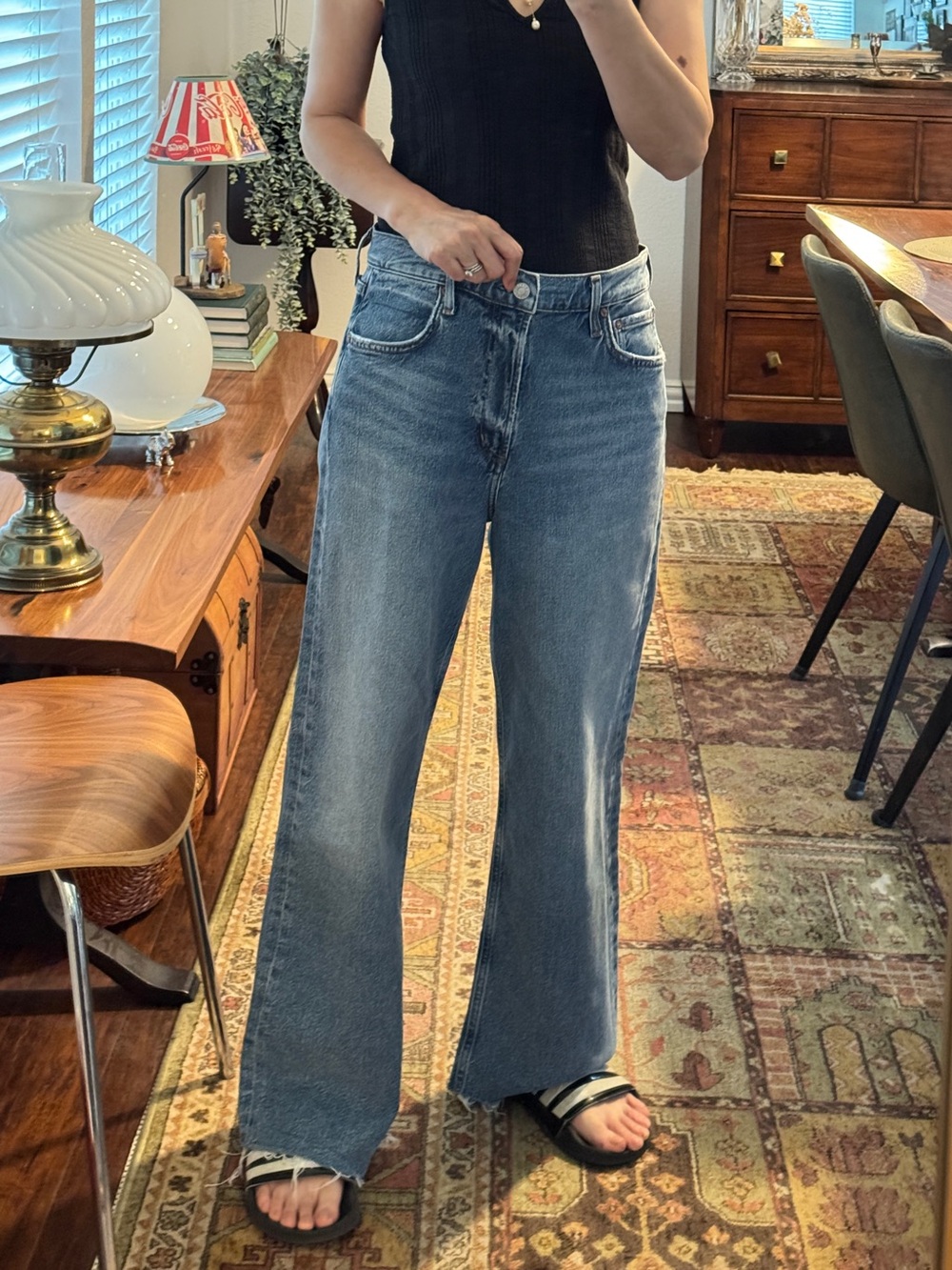 Agolde REN JEAN (WEIGHTLESS STRETCH) High Rise Wide Leg Size 28